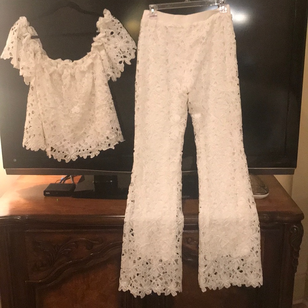 White Lace 2 piece